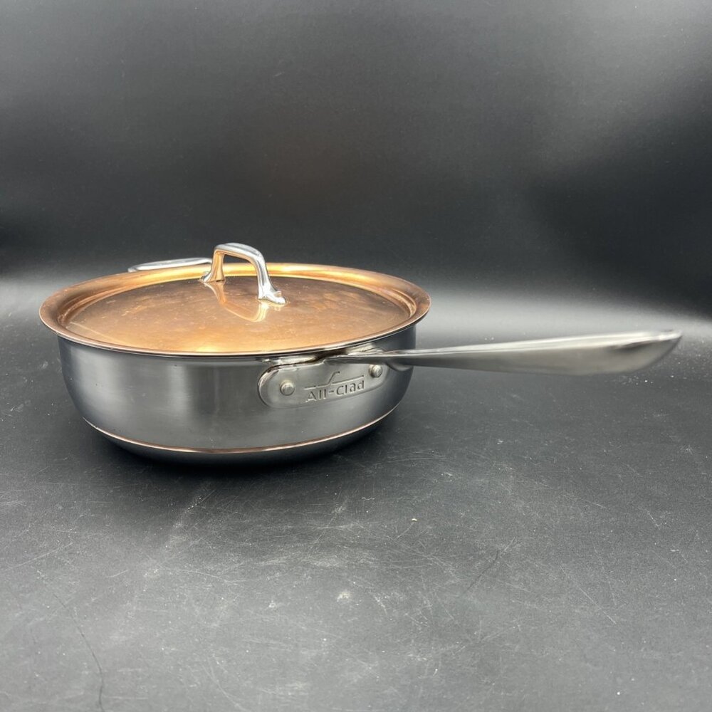 All-Clad Stainless Steel Copper Core 4-qt Essential Pan with Copper lid 11"